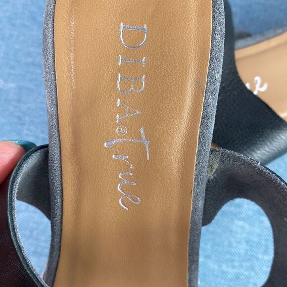 Diba True Left Blank animal print leather sandals size 8 - Picture 8 of 9